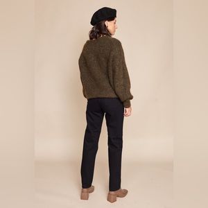AG Adriano Goldschmied The Phoebe Vintage Inspired Fit Black Distressed Jeans